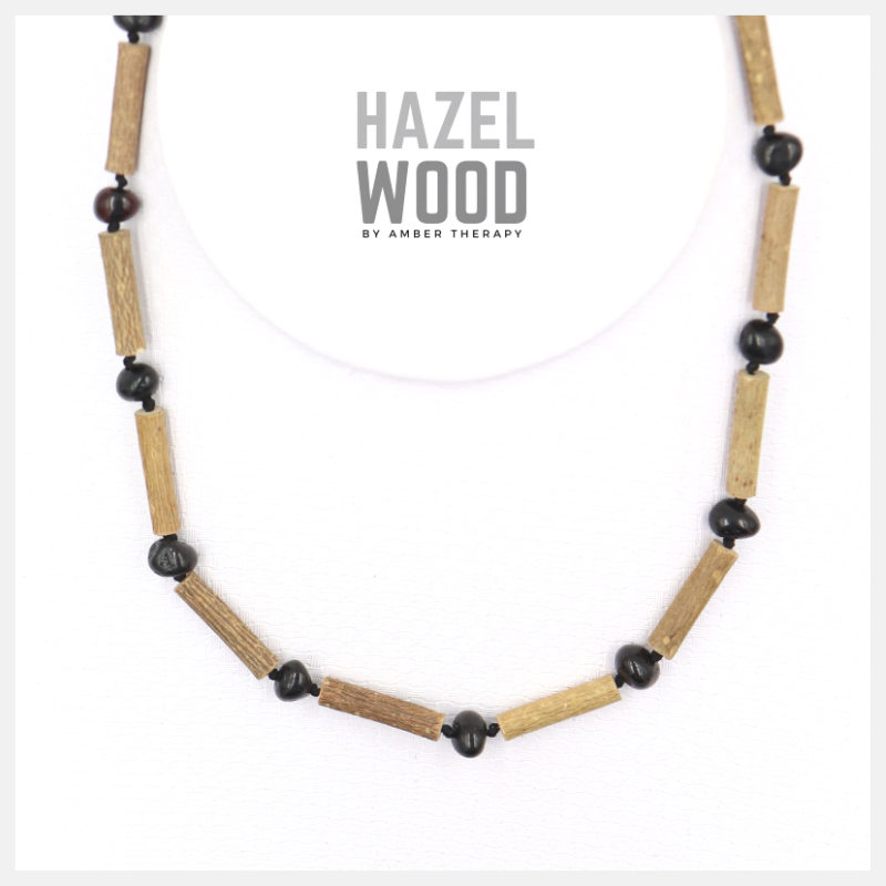 Adult Cherry Amber & Hazelwood Necklace