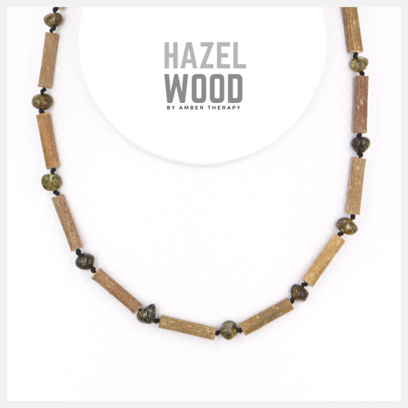 Adult Earth Amber & Hazelwood Necklace