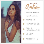 Adult Cherry Amber Anklet