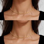 2 pcs Clearance Items AU Local Warehouse Golden Beads Chain Necklaces set Fashion Jewelry-0