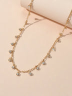 AU Stock Bling Rhinestone Sparkly Choker Shining Drop Crystal Necklace Jewellery-2
