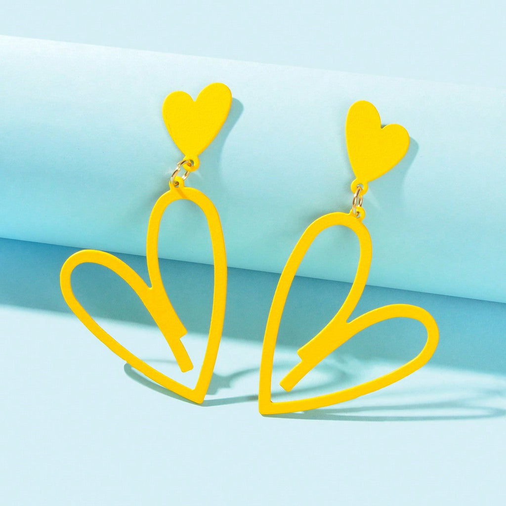 Romantic Heart-shaped Earrings Stylish Ear Accessories Dainty Gifts for Women-9