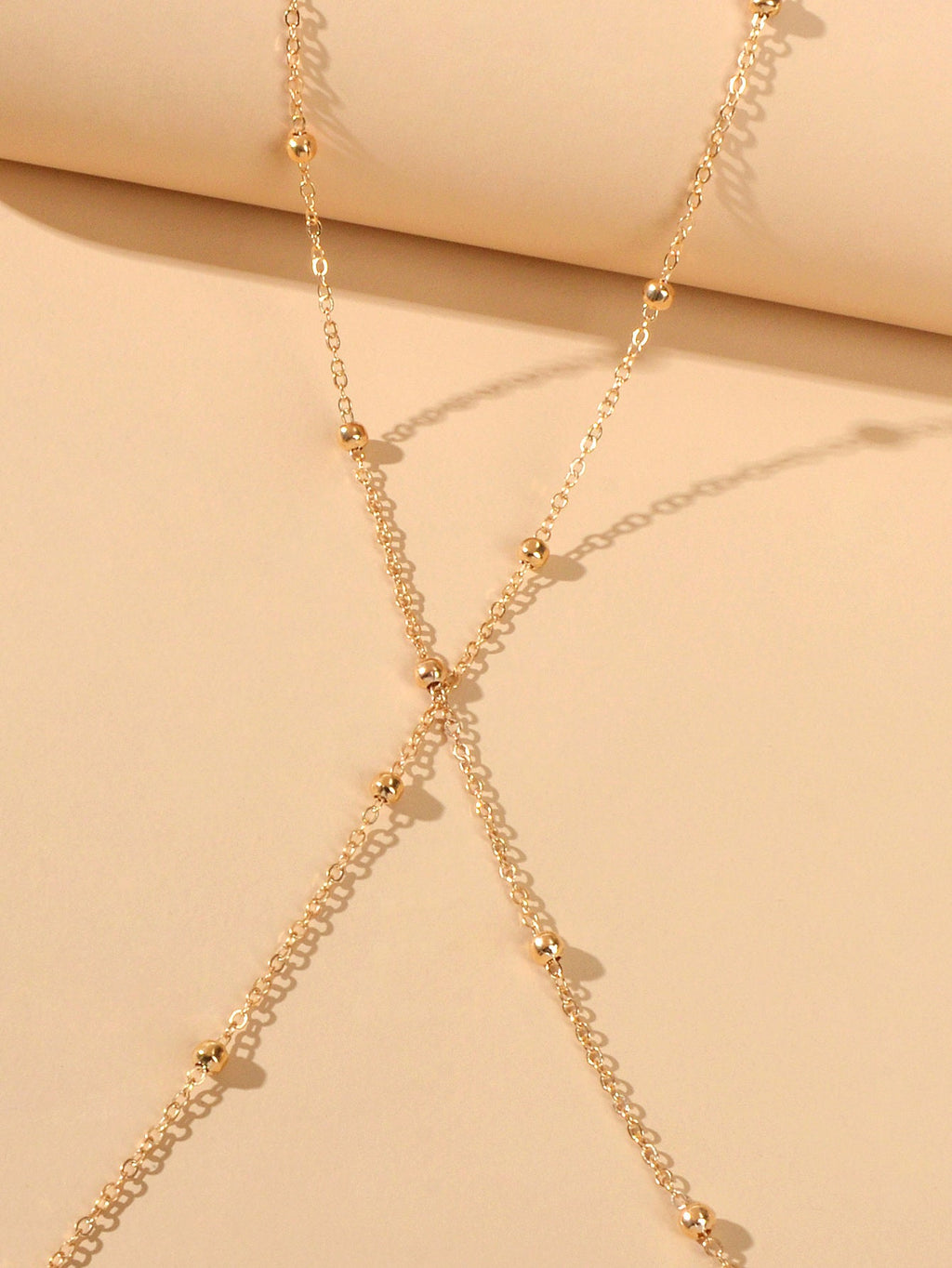 Simple Gold Waist Link Body Chain Belly Necklce Sexy Bikini Jewelry Layer Choker-3