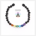 Chakra & Cherry Amber Adult Bracelet
