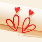 Romantic Heart-shaped Earrings Stylish Ear Accessories Dainty Gifts for Women-1