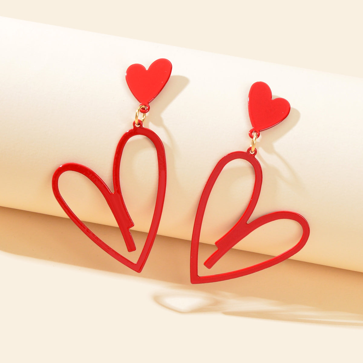 Romantic Heart-shaped Earrings Stylish Ear Accessories Dainty Gifts for Women-1