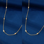 2 pcs Clearance Items AU Local Warehouse Golden Beads Chain Necklaces set Fashion Jewelry-1
