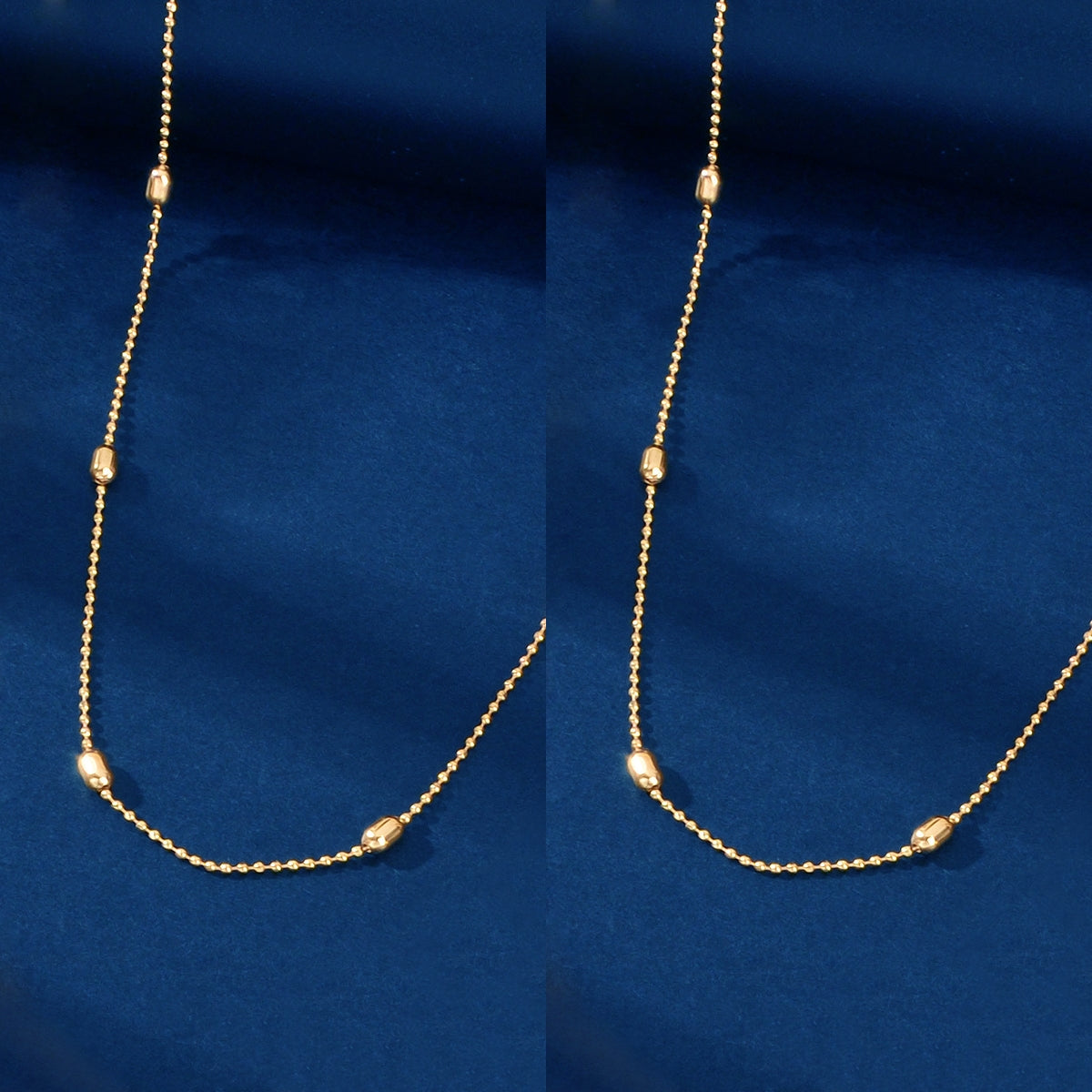 2 pcs Clearance Items AU Local Warehouse Golden Beads Chain Necklaces set Fashion Jewelry-1