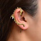1 pc Vintage Punk Dragon Tentacle Climber Pierced Gothic Ear Cuff Wrap Earrings
