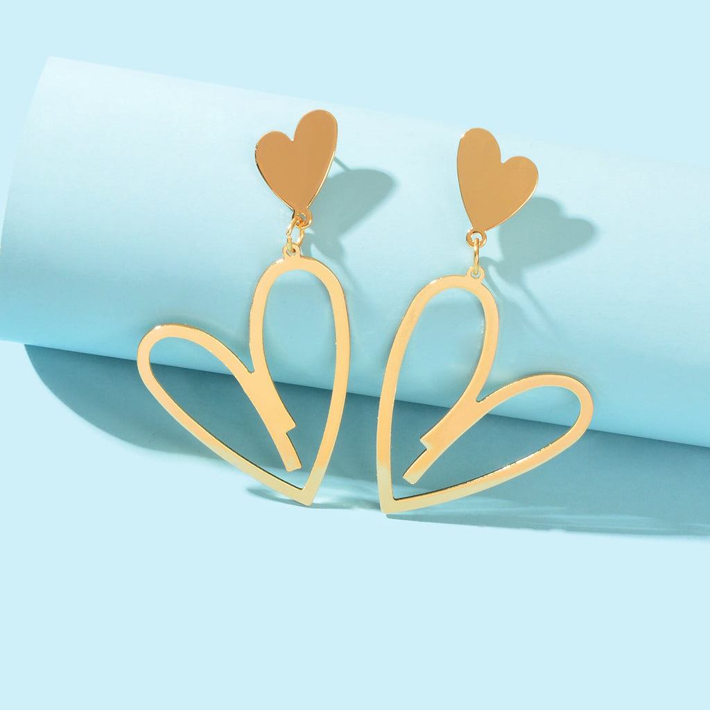 Romantic Heart-shaped Earrings Stylish Ear Accessories Dainty Gifts for Women-2