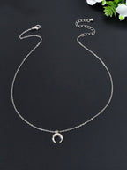 Mystical Crescent Moon Pendant Necklace Embrace Lunar Beauty Jewelry Party Gift