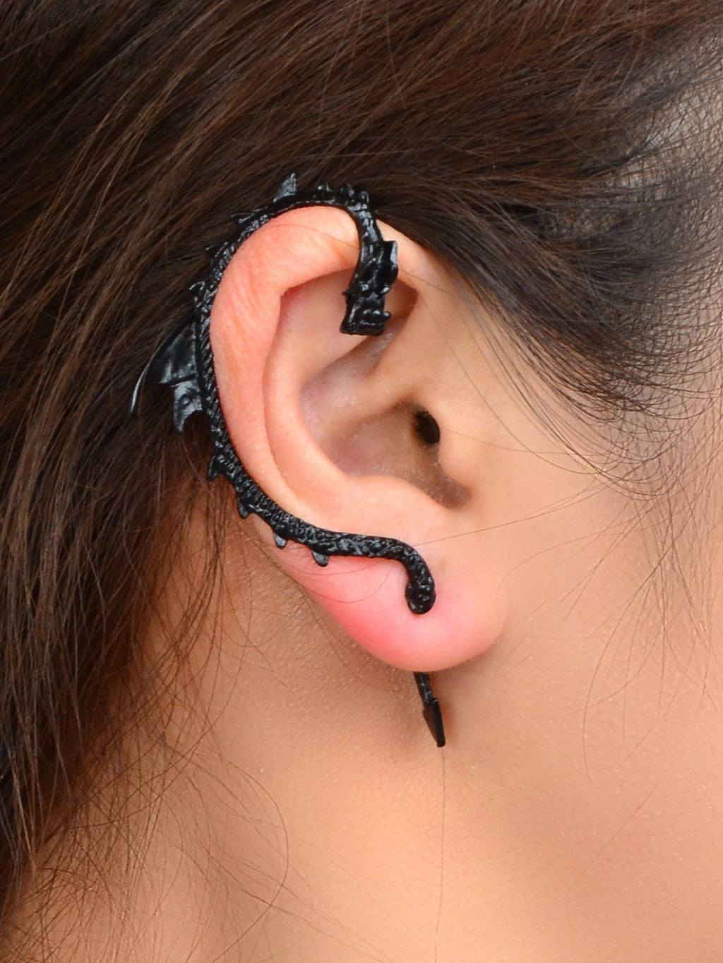1 pc Vintage Punk Dragon Tentacle Climber Pierced Gothic Ear Cuff Wrap Earrings