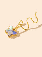 Fake Nose Rings Clip On Nose Ring Butterfly African Nose Cuff Non Piercing Jewel-1