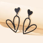 Romantic Heart-shaped Earrings Stylish Ear Accessories Dainty Gifts for Women-3