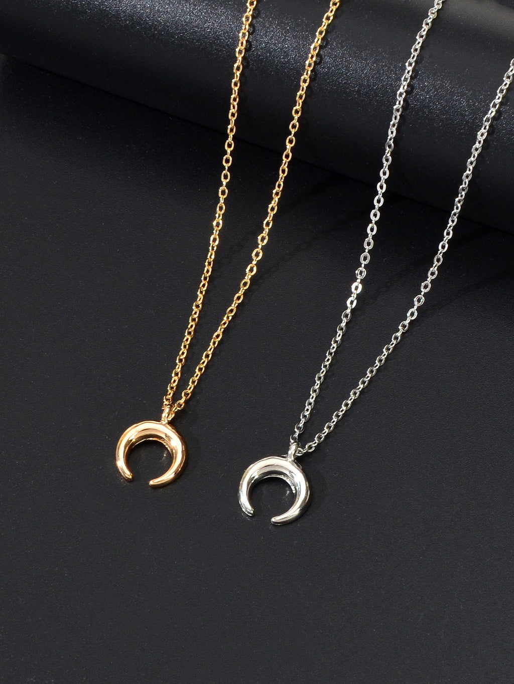 Mystical Crescent Moon Pendant Necklace Embrace Lunar Beauty Jewelry Party Gift