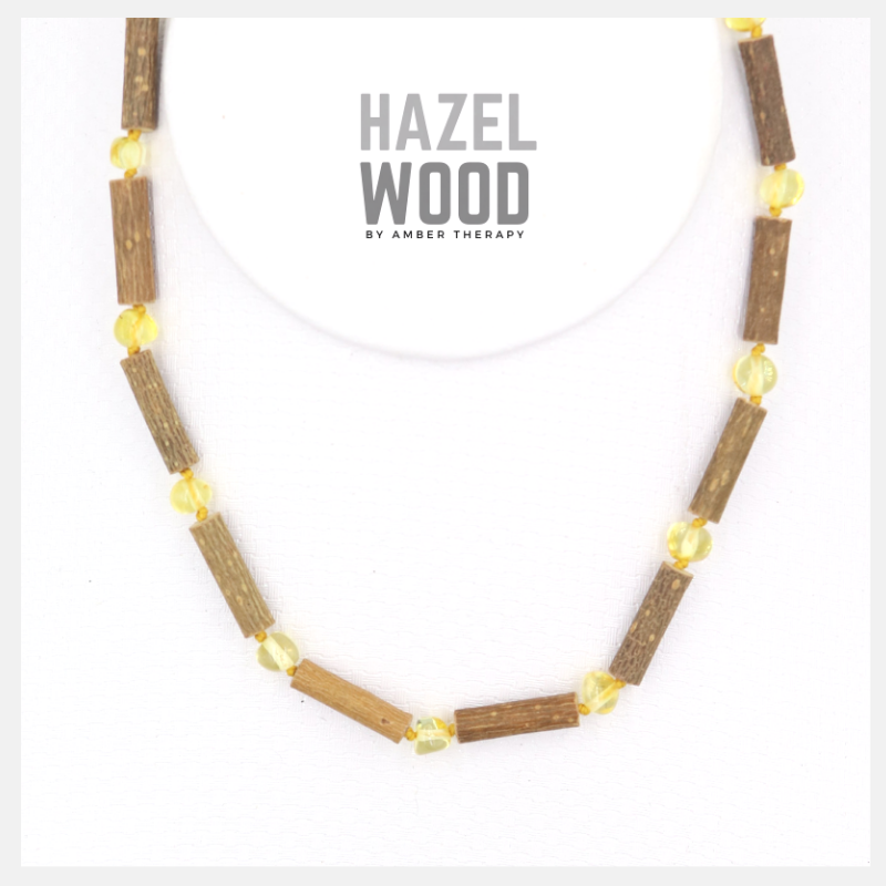 Child Honey Amber & Hazelwood Necklace