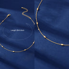 2 pcs Clearance Items AU Local Warehouse Golden Beads Chain Necklaces set Fashion Jewelry-3