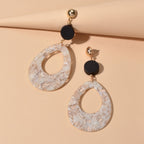 Retro Style Acrylic Water Drop Dangle Holiday Earrings Traditional Women Jewelry-2