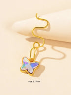 Fake Nose Rings Clip On Nose Ring Butterfly African Nose Cuff Non Piercing Jewel-2