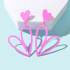 Romantic Heart-shaped Earrings Stylish Ear Accessories Dainty Gifts for Women-4