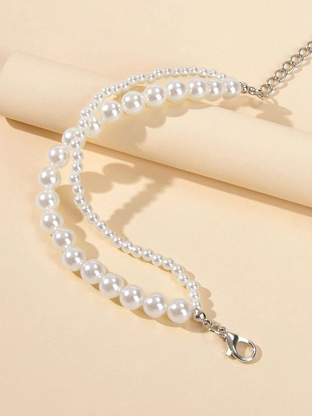 Luxurious Women Retro Double layer Pearl Bracelet High Quality Party Jewellery-3