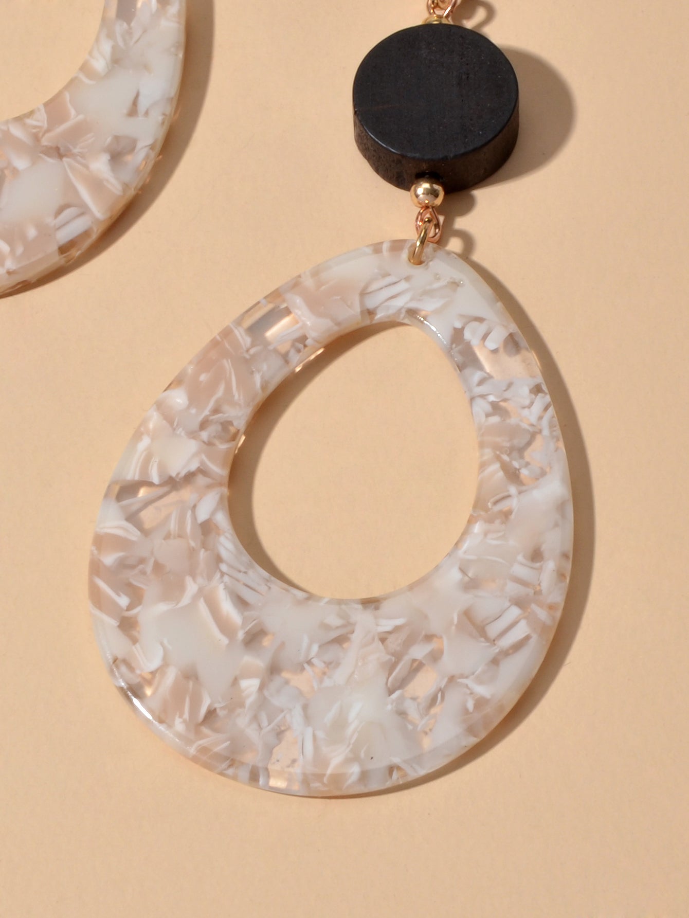 Retro Style Acrylic Water Drop Dangle Holiday Earrings Traditional Women Jewelry-4