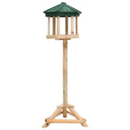 NNEVL Standing Bird Feeder Solid Firwood 33x106 cm-0