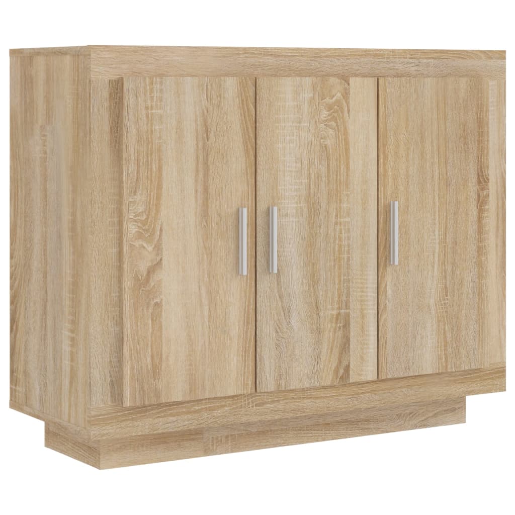 NNEVL Sideboard Sonoma Oak 92x35x75 cm Engineered Wood-1
