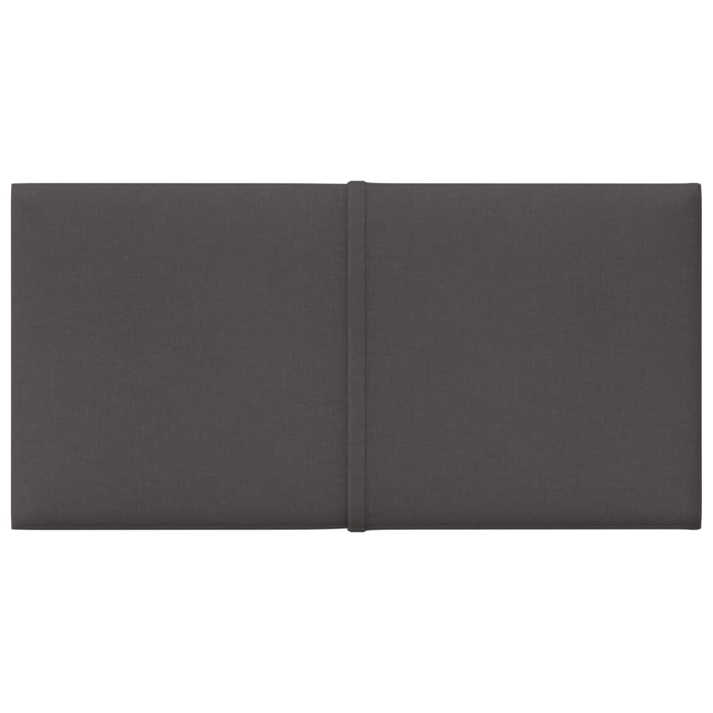 NNEVL Wall Panels 12 pcs Dark Grey 30x15 cm Fabric 0.54 m²