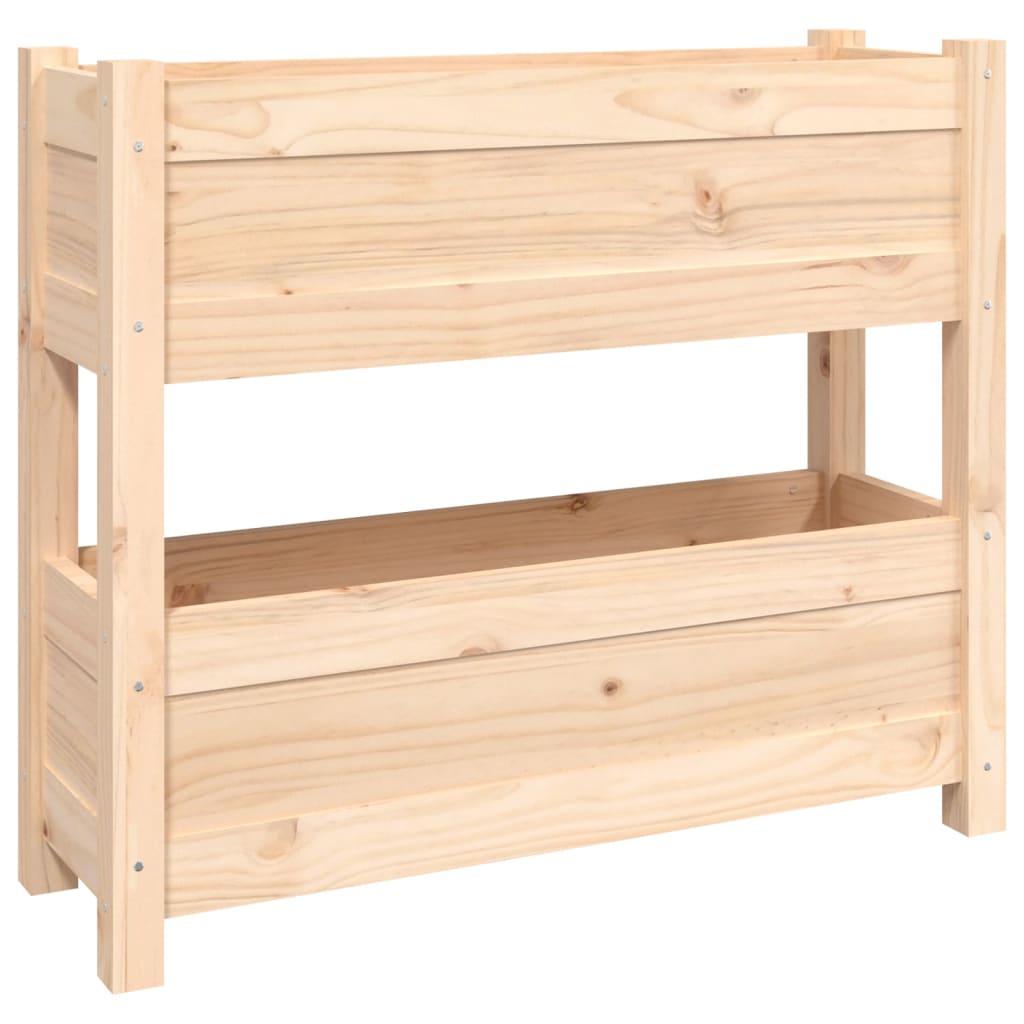 NNEVL Planter 77x25x66 cm Solid Wood Pine