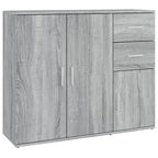 NNEVL Sideboard Grey Sonoma 91x29.5x75 cm Engineered Wood-1