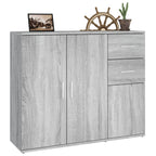 NNEVL Sideboard Grey Sonoma 91x29.5x75 cm Engineered Wood-4