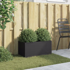 NNEVL Planter Black 62x30x29 cm Steel