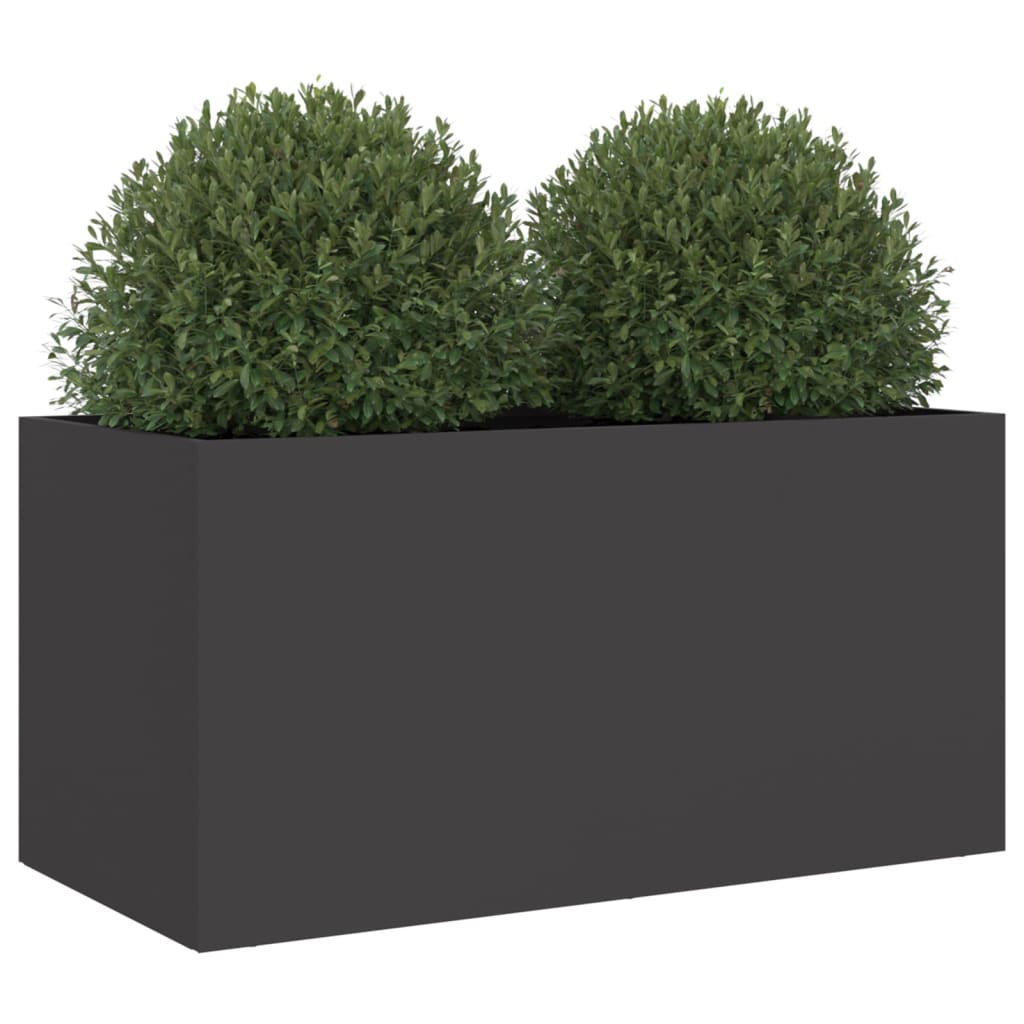 NNEVL Planter Black 62x30x29 cm Steel