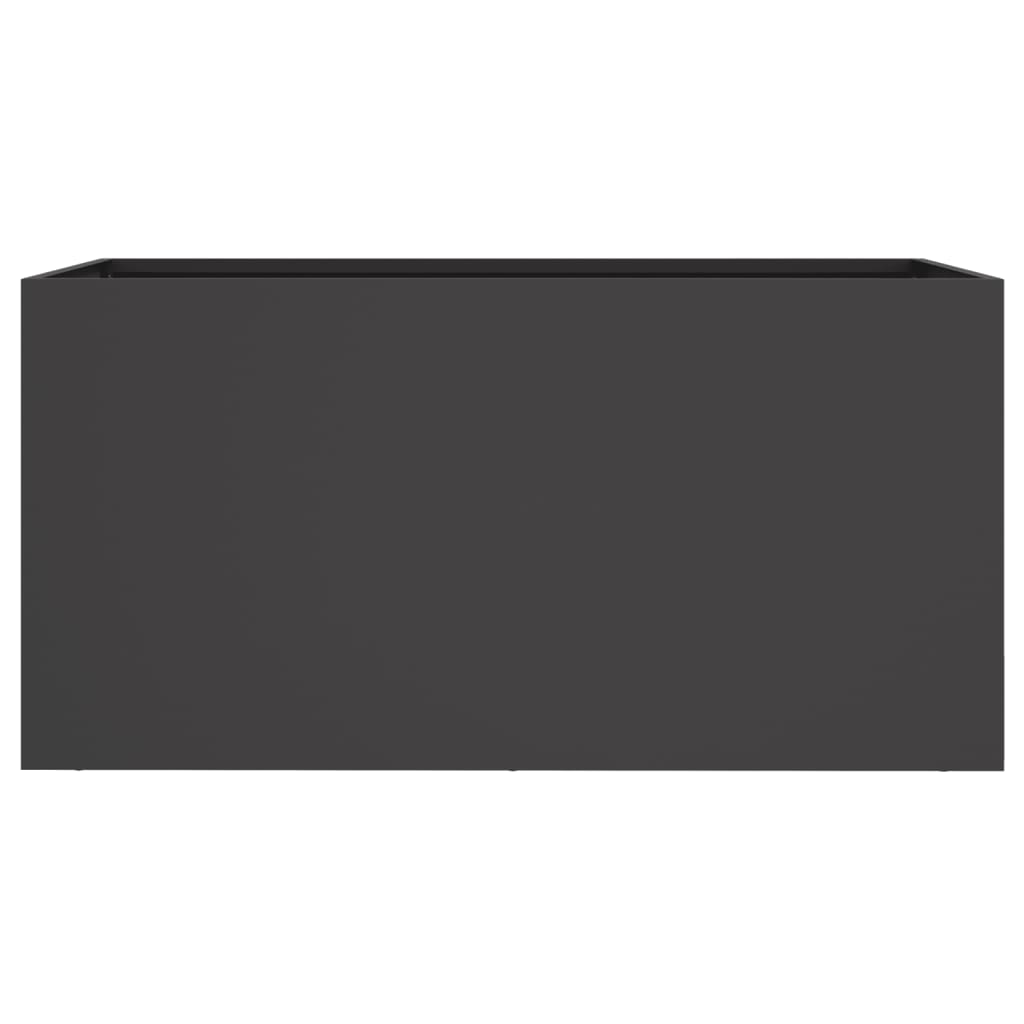 NNEVL Planter Black 62x30x29 cm Steel