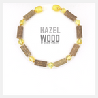 Adult Honey Amber & Hazelwood Bracelet
