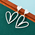 Romantic Heart-shaped Earrings Stylish Ear Accessories Dainty Gifts for Women-7