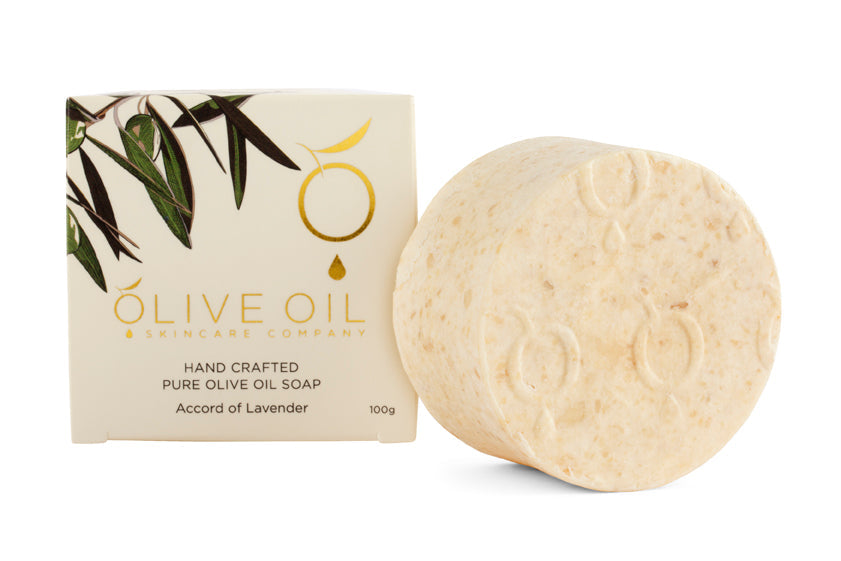 Olive Oil Soap, All-Natural , Accord of Lavender, 100g