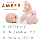 Amber & Howlite Child Anklet