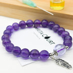 Sterling Silver Crystal Aroma Bracelet - Amethyst | Energy & Healing | Diffuser Jewellery | Gift for her