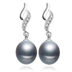 Eternal Drop Earrings Made With Genuine Freshwater Pearls