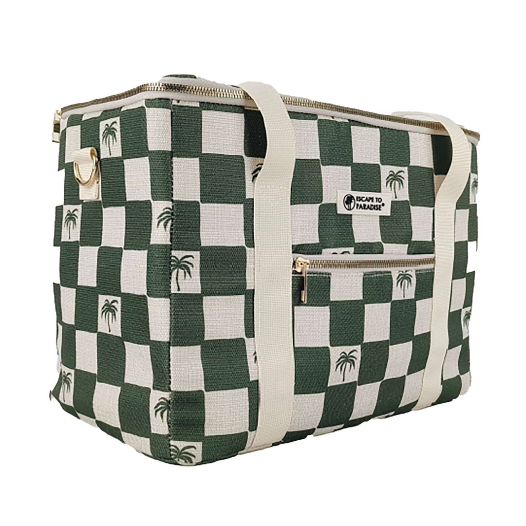 Cooler Bag-Large-Check Palm Kale-0