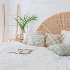 Cushion Cover-With Piping-Check Beige-45cm x 45cm