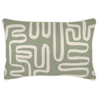 Cushion Cover-With Piping-Maze Sage-35cm x 50cm