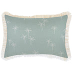 Cushion Cover-Coastal Fringe-Palm Cove Seafoam-35cm x 50cm