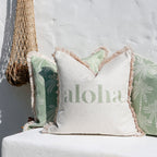 Cushion Cover-Coastal Fringe-Cabana Palms Sage-45cm x 45cm-4