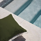Cushion Cover-Coastal Fringe-Solid Eucalyptus-60cm x 60cm-1