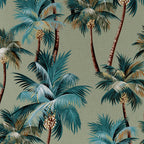 Cushion Cover-With Piping-Palm Trees Sage-45cm x 45cm-1