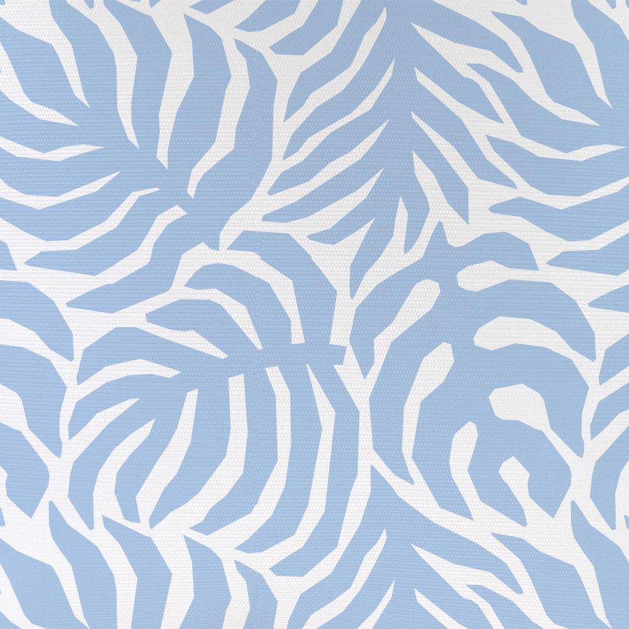 Cushion Cover-Coastal Fringe-Casa Palms Blue White-35cm x 50cm