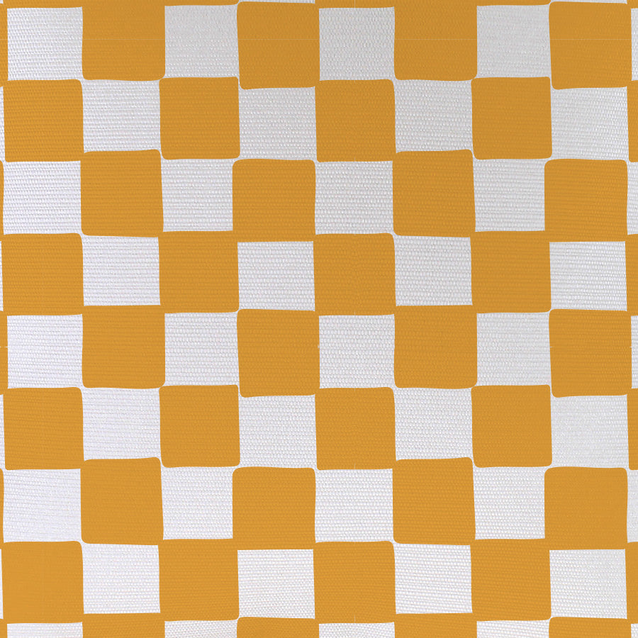 Cushion Cover-With Piping-Check Gold White-35cm x 50cm-1